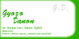 gyozo danon business card